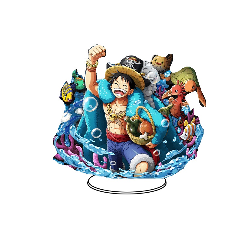  ONE PIECE Action Figure Assemble Movable Anime Peripheral 15cm Figurine Luffy Zoro Acrylic souvenir High popularity