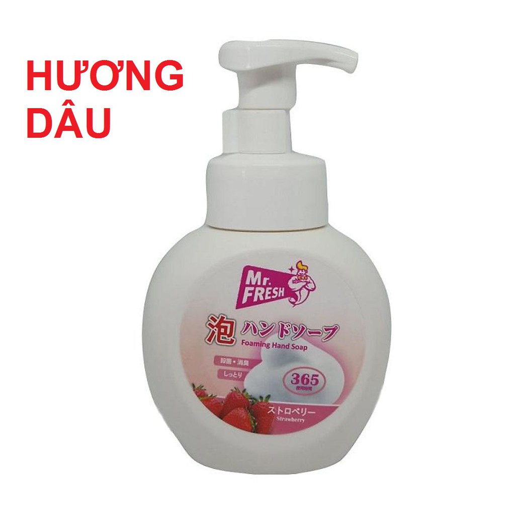 [DƯỠNG DA - SẠCH THƠM] Sữa rửa tay bọt tuyết dưỡng ẩm cho da Mr.Fresh 365ml