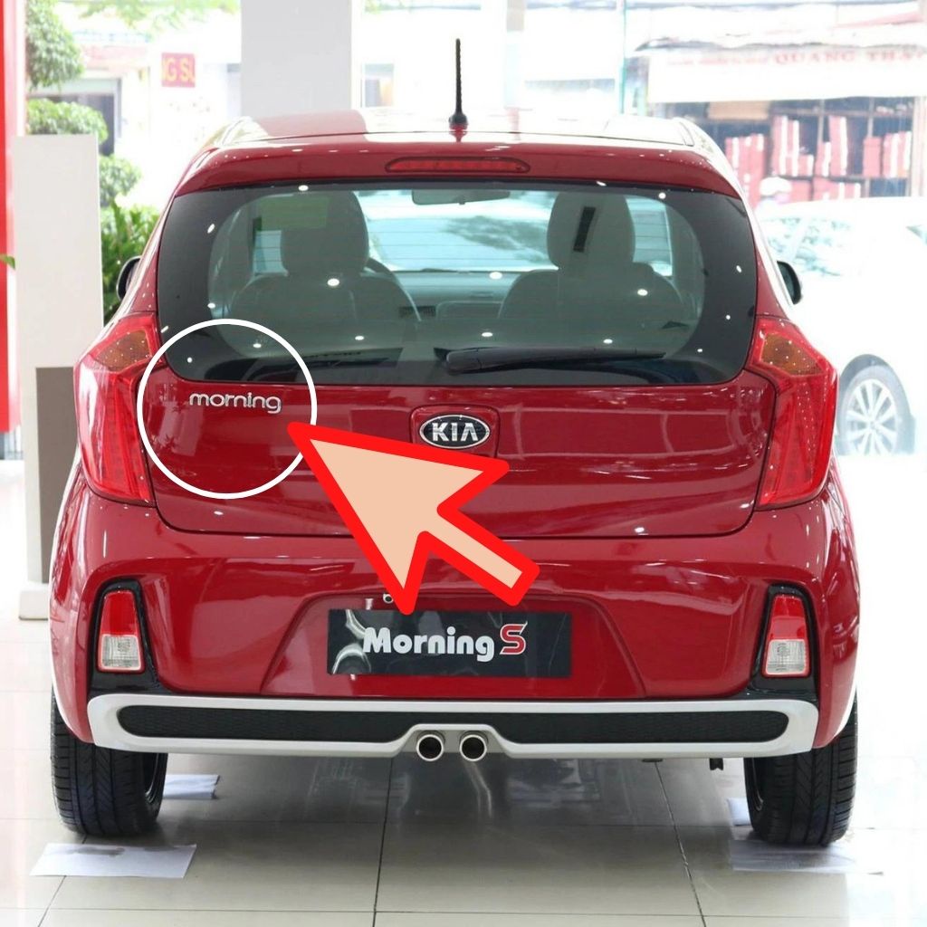 Tem dán - Decal - Logo chữ nổi MORNING cho xe KIA MORNING, nhập khẩu Hàn Quốc, chính hãng HYUNDAI MOBIS, Skam Autoparts