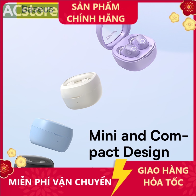 Tai Nghe Nhét Tai Không Dây Baseus Bowie WM02 Bluetooth 5.3 TWS  / EncokWM01 Bluetooth 5.0 TWS  Dùng Cho  ACstore