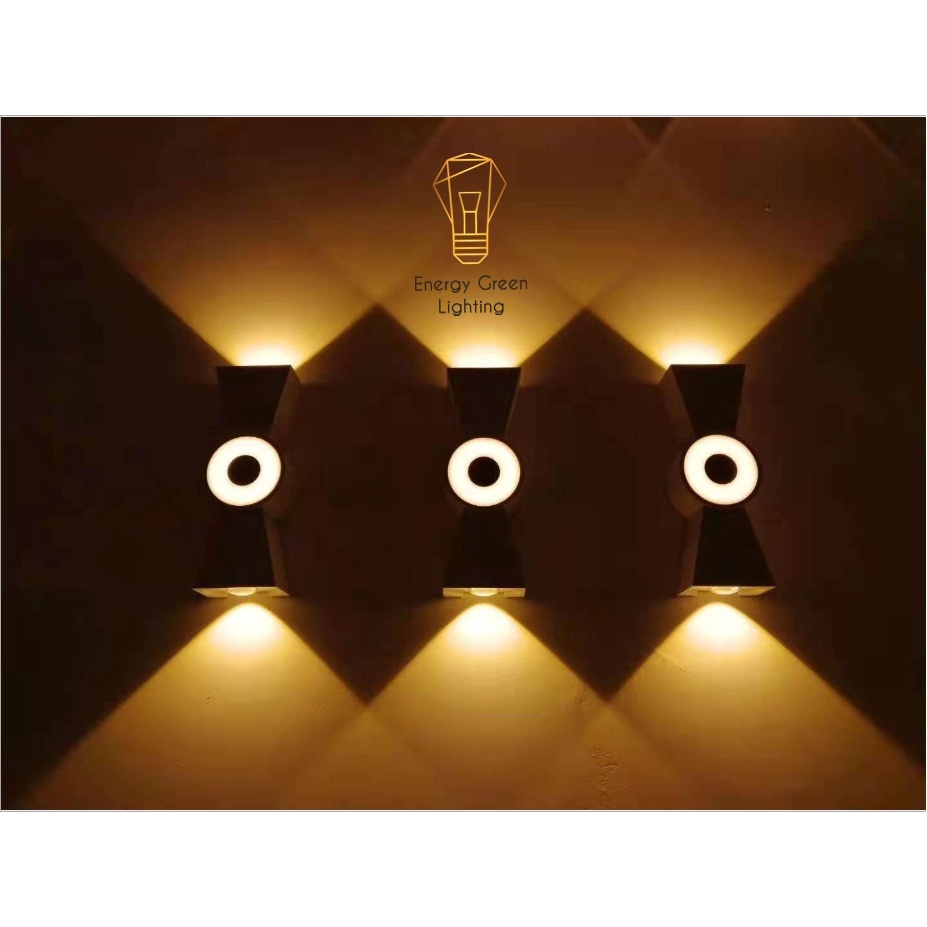 Đèn Hắt Tường Energy Green Lighting Chống Nước 3 Đầu Chiếu Sáng JLC19 8W Ánh Sáng Vàng - Chip Led Siêu Sáng