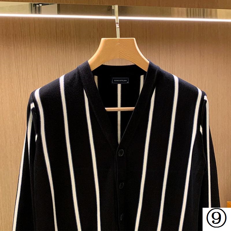 Áo Khoác Cardigan Dệt Kim Mỏng Dáng Ôm Phong Cách Hàn Quốc Thời Trang Xuân Thu Mới Cho Nam