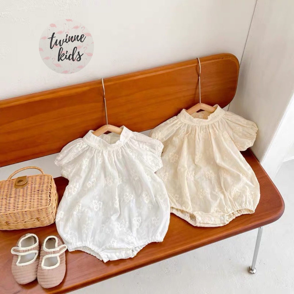 Bộ đồ bé gái, Bodysuit sơ sinh dự tiệc, quần áo bé gái chụp ảnh thôi nôi cho bé từ 5-13kg vải cotton mềm thoáng Twinne