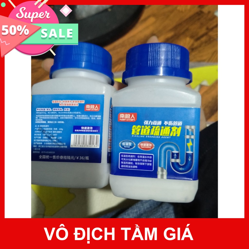 combo 1lọ thông cống loại to 1 chuyên sỉ sll mua ngay giảm giá 50% cho khách hàng