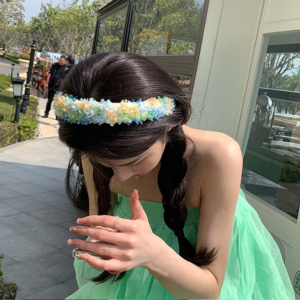 {Soltweter} Băng Đô Bản Rộng In Hoa Nhiều Màu Sắc Ngọt Ngào Cho Nữ