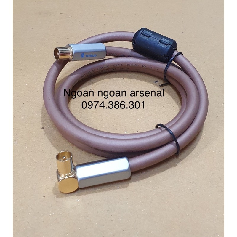 dây nối tường ra tivi lõi mạ bạc cao cấp hàng nhập khẩu siêu chống nhiễu