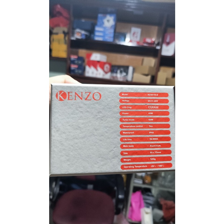 Trợ sáng Kenzo KZ40 V4 Chip Osram Mới nhất 2022