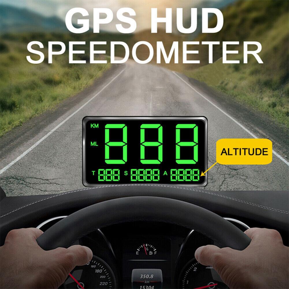 🚗OF Xe hơi Đồng hồ tốc độ GPS kỹ thuật số Hiển thị tốc độ KM / h MPH Phù hợp cho Xe đạp Xe máy Phụ kiện xe máy C80