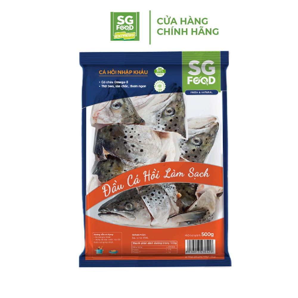 Đầu cá hồi làm sạch SG Food 500g