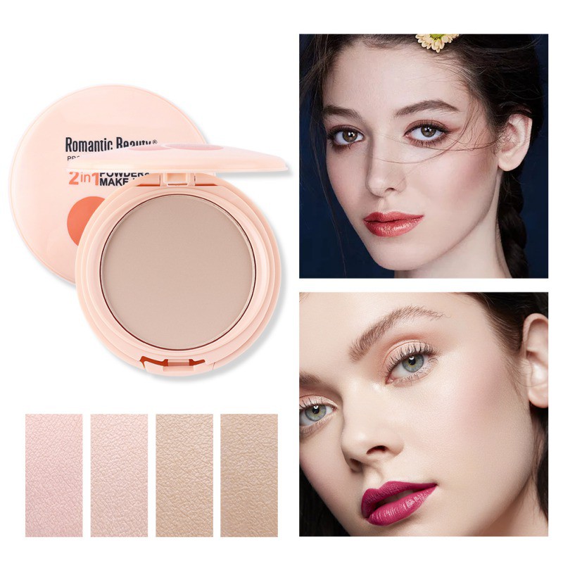 [Hàng mới về] Phấn che khuyết điểm có chất lì che phủ lỗ chân lông làm sáng tông màu da dành cho trang điểm mặt