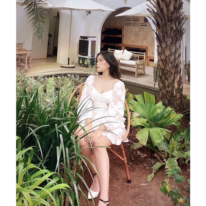 Đầm thiên nga trắng khoét eo tùng xếp tầng thời trang dự tiệc daoh phố cực xinh  SWAN DRESS | BigBuy360 - bigbuy360.vn