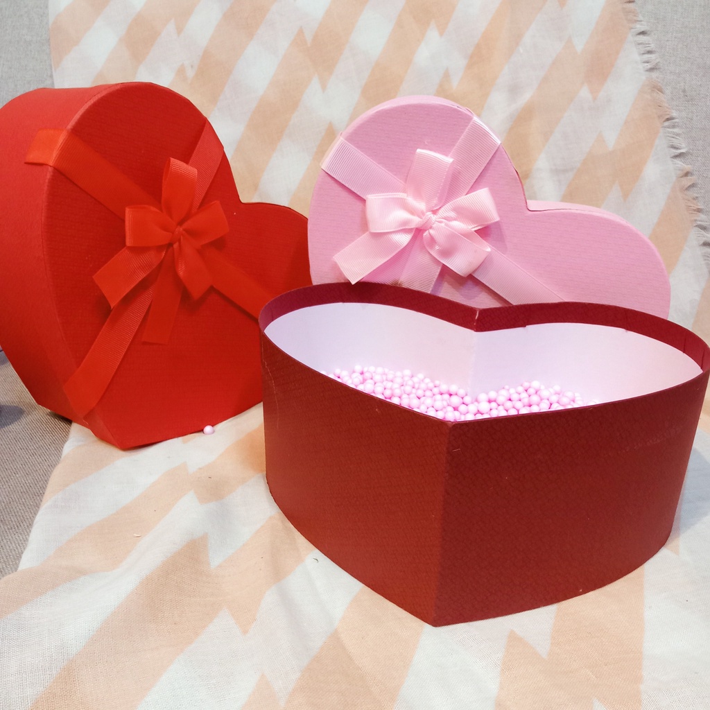 (26x9cm) Hộp quà tặng hình TRÁI TIM thường đựng quà tặng bạn trai, gái, quà tặng valentine, sinh nhật