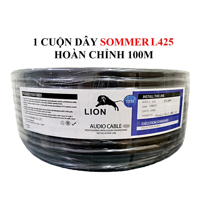 1 mét dây loa 4 lõi (1.5 và 2.5) Sommer - dây dẫn được làm bằng đồng OFC, độ dẫn mạnh, suy hao thấp, truyền tải nhanh