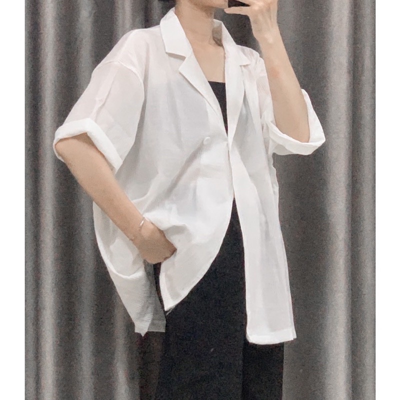[Bigsize 55-100kg] Áo sơ mi cổ vest