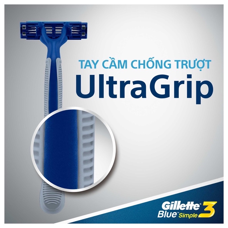 Hộp 4 cây Dao Cạo Râu GILLETTE Blue 3 Sensitive , Ice, Comfort loại không thay lưỡi