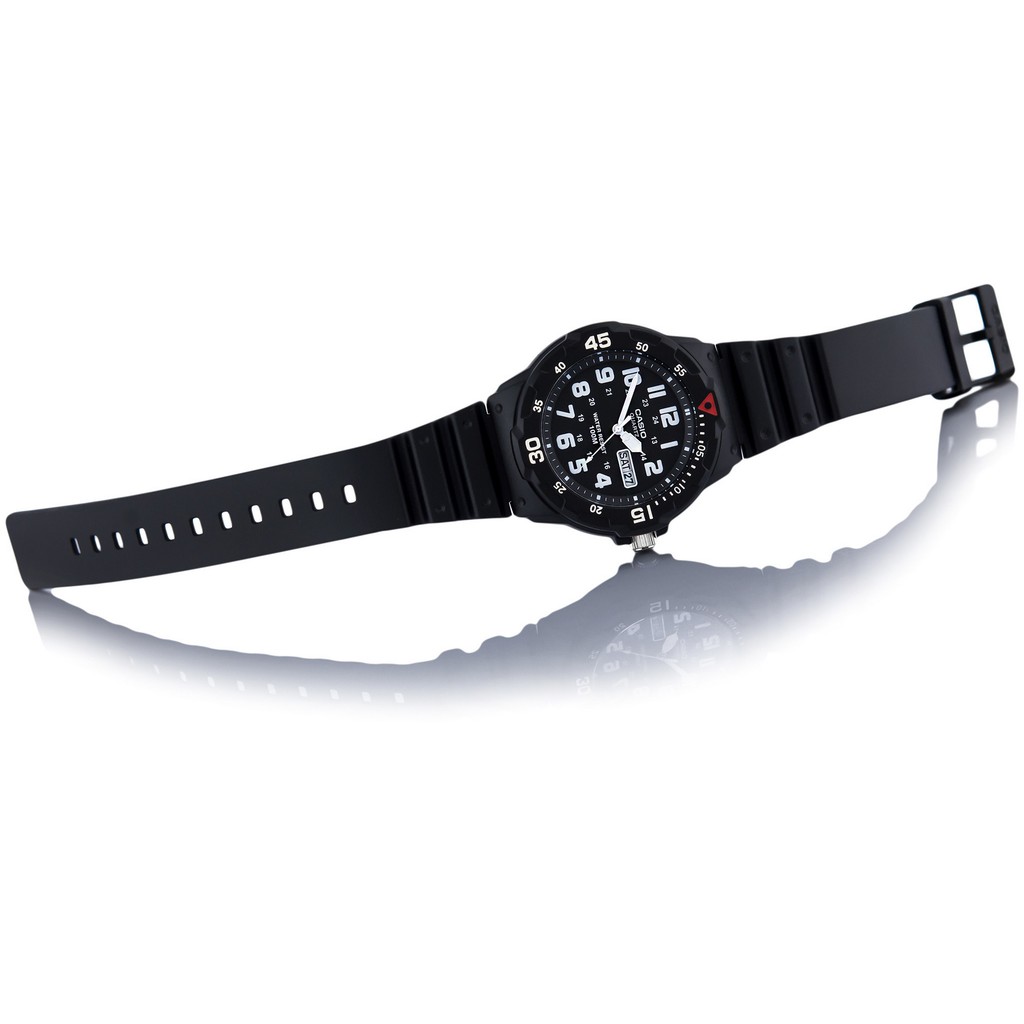 Đồng hồ nam dây nhựa Casio chính hãng Anh Khuê MRW-200H-1BVDF (44mm)