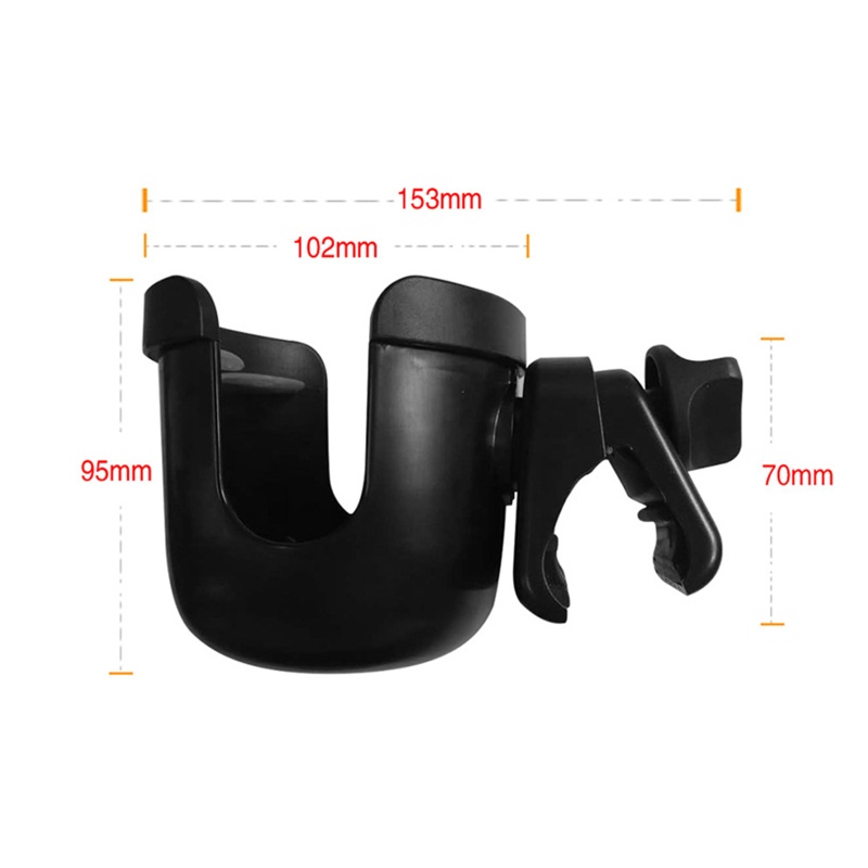 Giá Đỡ Bình Nước Bằng ABS Gắn Xe Đẩy Em Bé Tiện Dụng