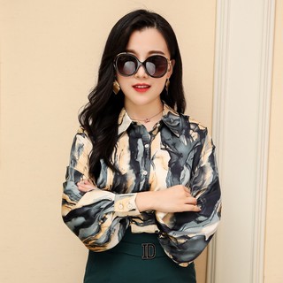 Áo sơ mi nữ lụa Satin phong cách hàn quốc