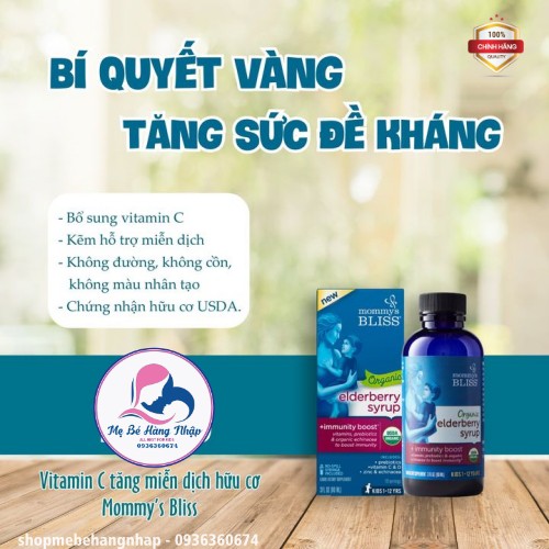 Siro Mommy's Bliss - Organic Elderberry Syrup 90 ml