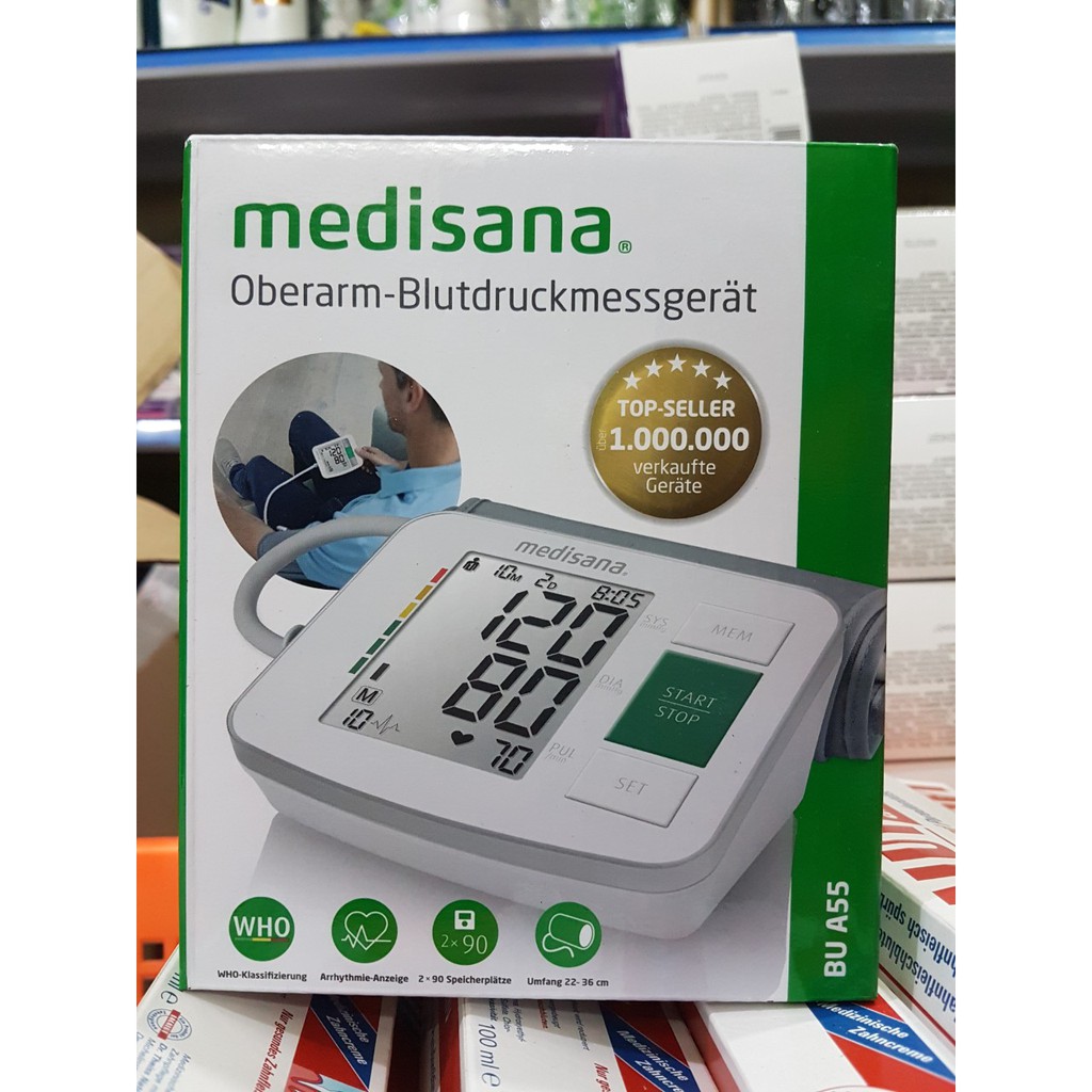 Máy đo huyết áp bắp tay Medisana BU A55 hàng Đức