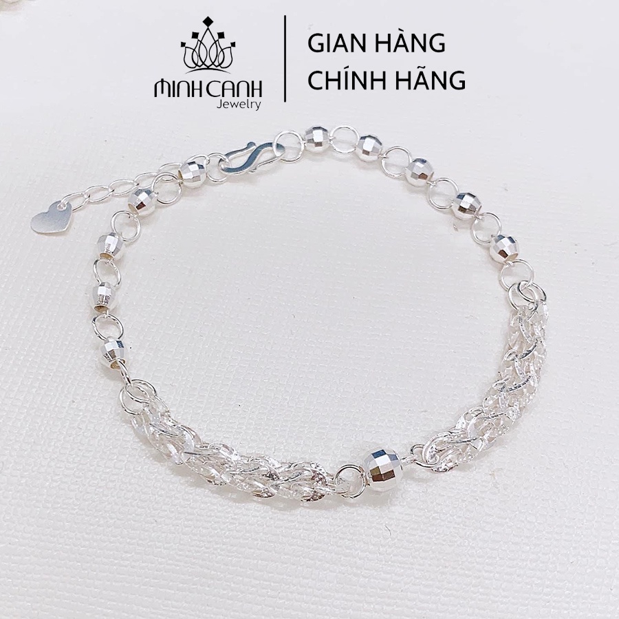 Lắc Tay Bạc Đuôi Phụng Mix Bi Minh Canh Jewelry