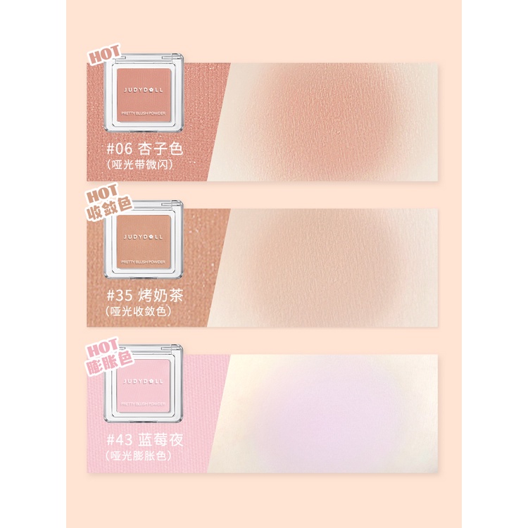 Phấn Má Hồng Judydoll Trang Điểm Bắt Sáng Nhiều Màu Sắc Tùy Chọn
