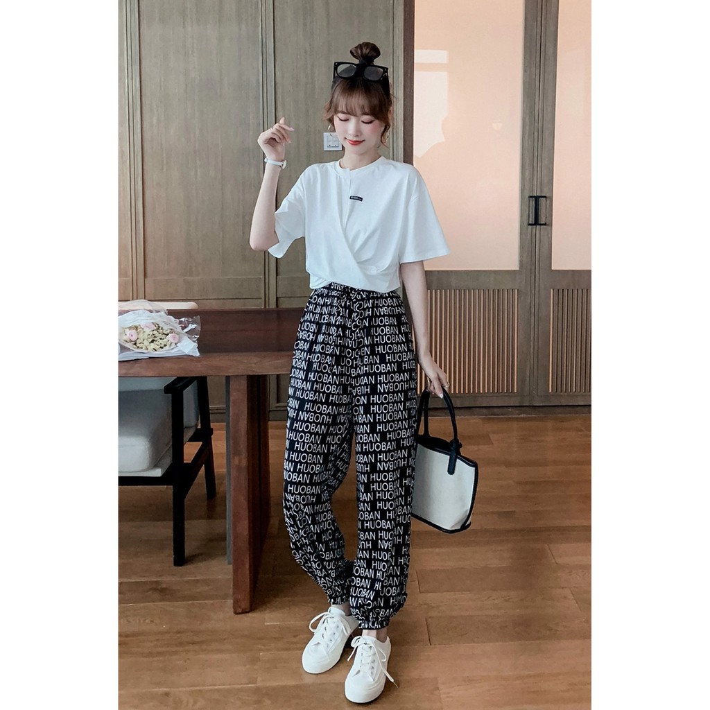 Set áo phông quần thụng streetwear LS53