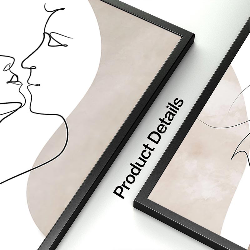 Tranh Vải Bạt Treo Tường Trang Trí Phòng Khách Màu Be