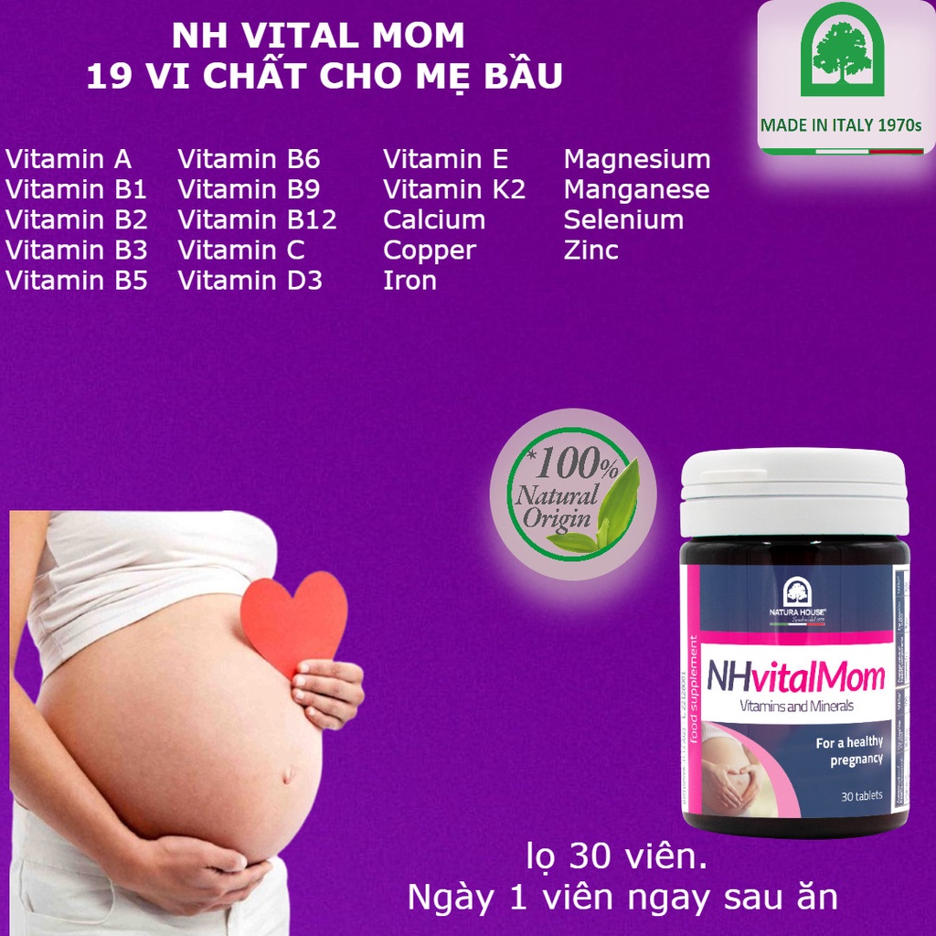 Thực phẩm bảo vệ sức khỏe VitalMom ( 30v )