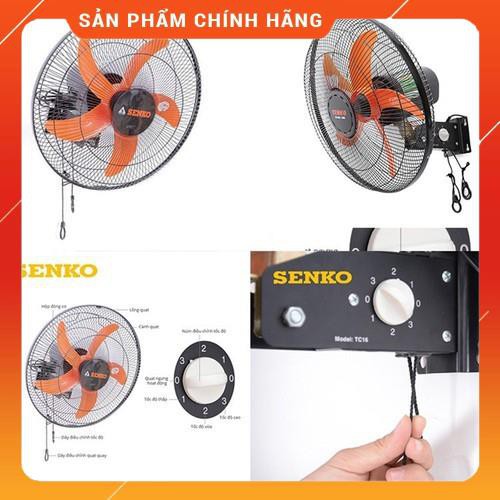 CÓ GRAB Quạt treo tường 2 dây SENKO TC16 bảo hành 24 tháng chính hãng Huy Anh
