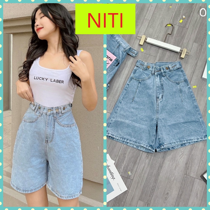 [ VẦNG TRẮNG KHUYẾT ] QUẦN JEANS NGỐ LỬNG NỮ FORM RỘNG CẠP CHỈNH PHỐI CHÍT XẺ TÚI MÀU XANH NHẠT CAO CẤP NITI SIÊU ĐẲNG