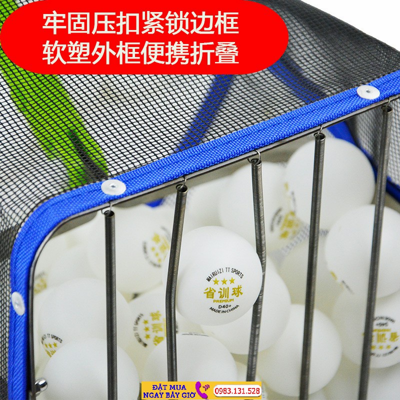 Dụng cụ nhặt bóng bàn, Gậy nhặt bóng bàn và 100 bóng Double Fish hỗ trợ phòng tập luyện bóng bàn hiệu quả