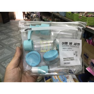 Bộ chiết mỹ phẩm 6 món mini Hàn Quốc.