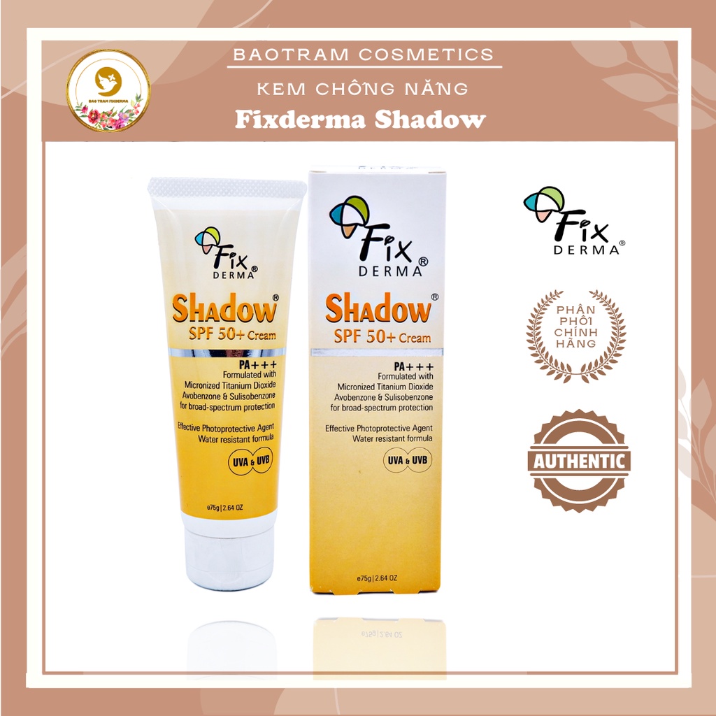 Kem Chống Nắng Fixderma Shadow SPF 50+ / 30+, Gel Chống Nắng Cho Da Mặt Và Toàn Thân