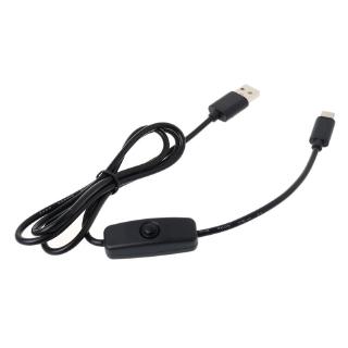 Dây Cáp Sạc Usb Type C Có Công Tắc Cho Raspberry Pi 4