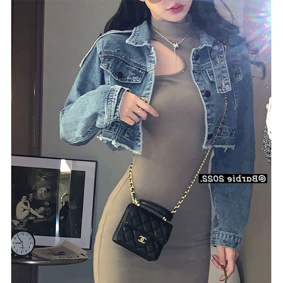 Áo Khoác Denim Thời Trang Mùa Hè Quyến Rũ Cho Nữ