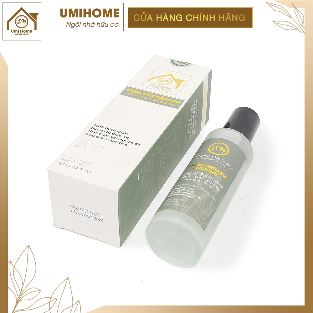 Nước cân bằng da Hoa Oải Hương UMIHOME nguyên chất sát khuẩn giúp chống viêm, giảm kích ứng cho da hiệu quả 100ml