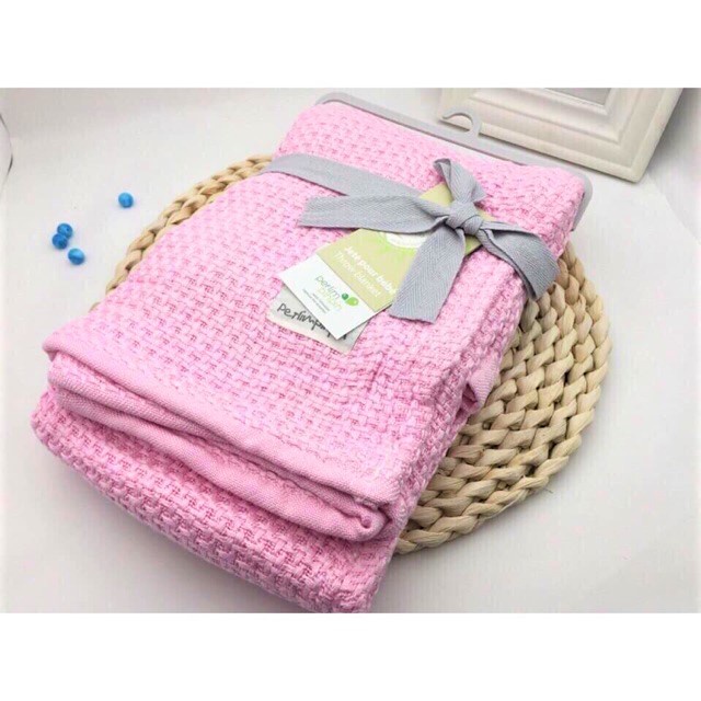 Chăn lưới sợi tre  chăn chống ngạt Perlim Pinpin cap cấp 100cmx100cm