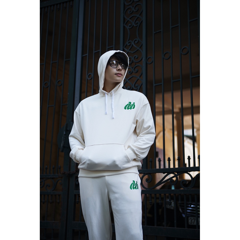 Quần áo khoác nỉ hoodie dài tay có mũ form rộng oversize Umebay, vải da cá 100% cotton 350gsm UHD05