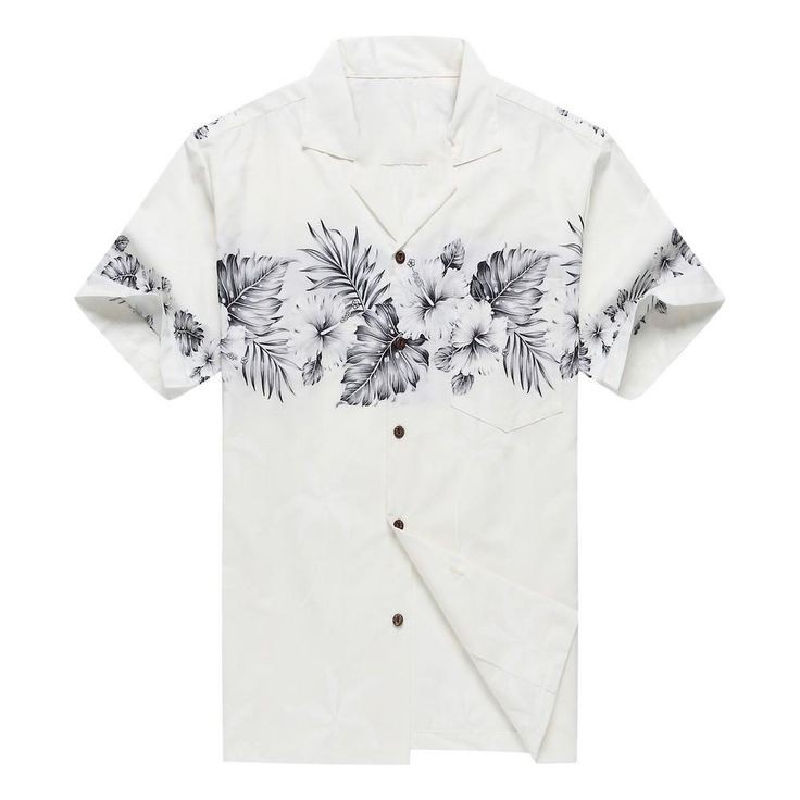 ÁO SƠ MI NAM TAY NGẮN HOẠ TIẾT HOA LÁ HAWAII CỔ VEST - PHÙ HỢP ĐI DU LỊCH BIỂN