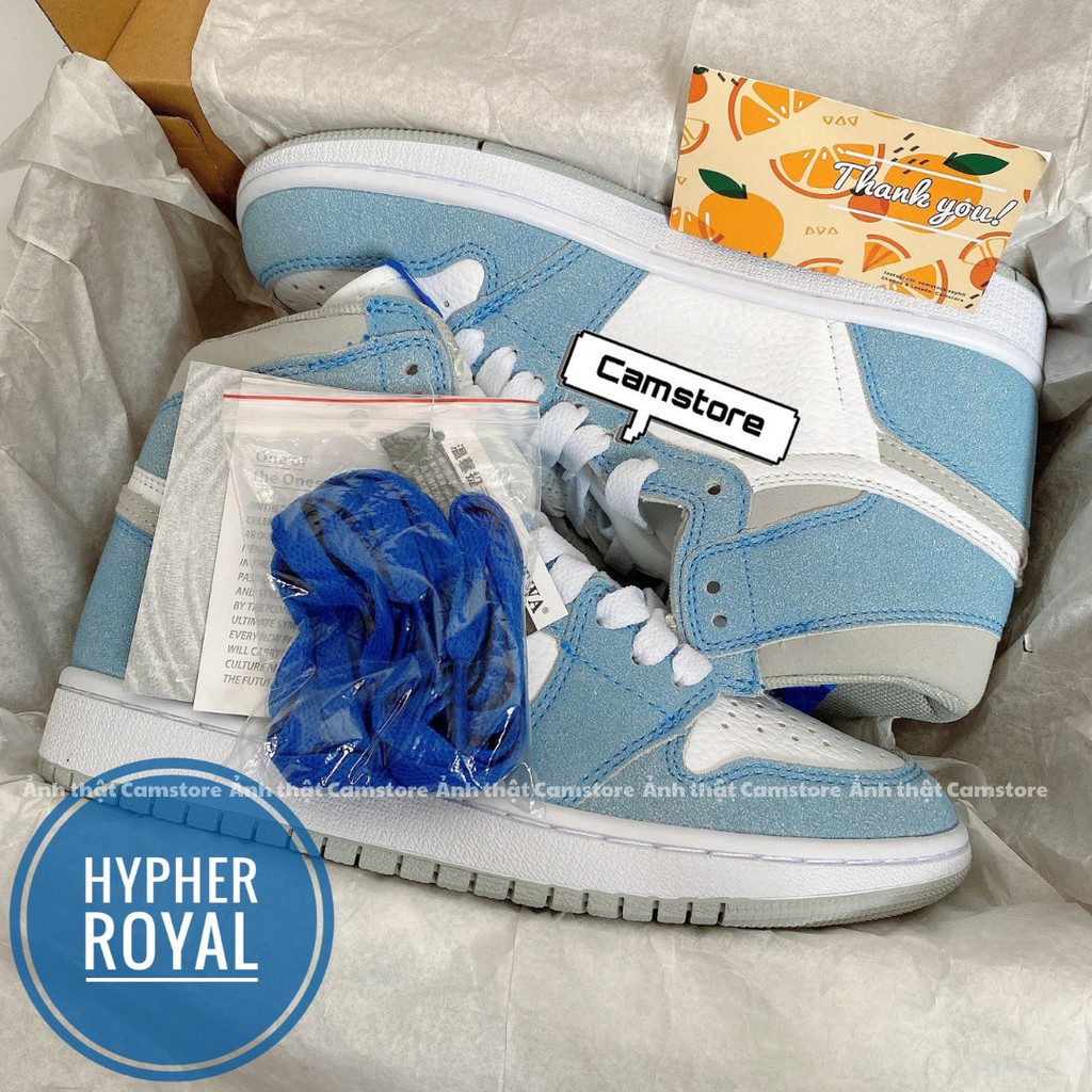 GIÀY SNEAKER NAM NỮ CỔ CAO DA LỘN BLUE CAMSTORE HOTTREND