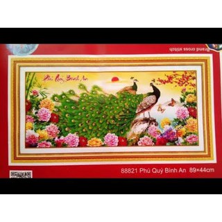 Tranh thêu PHÚ QUÝ BÌNH AN 88821 (89x44cm) chưa thêu