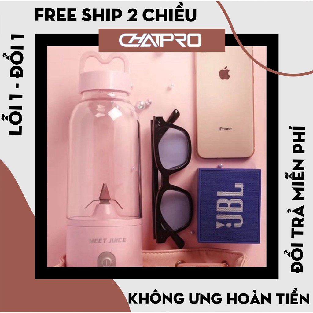 [Hàng Nội Địa] Máy xay sinh tố Meet Juice cầm tay, máy xay meet juice mini cao cấp - Bảo hành 12 tháng