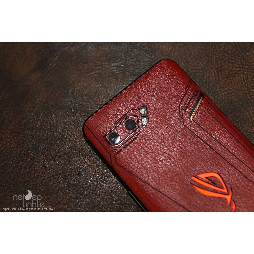 Ốp dán da điện thoai Rogphone 2 – Da bò thật 100% - chính hãng Nét Đẹp Tinh Tế