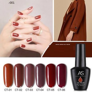 Sơn gel as series nâu đỏ ct