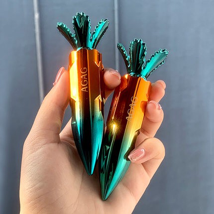 Son môi 5 màu hình củ cà rốt thương hiệu AGAG siêu lì không làm khô môi