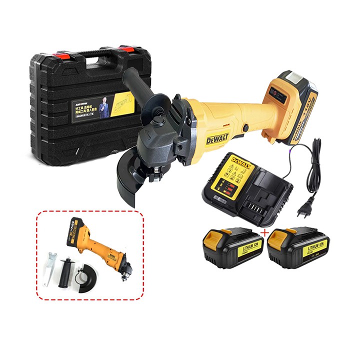 Máy Mài Pin, Máy Cắt Dùng Pin DEWALT 118V Không chổi than- 2 Pin chuẩn 10 CELL Full Box