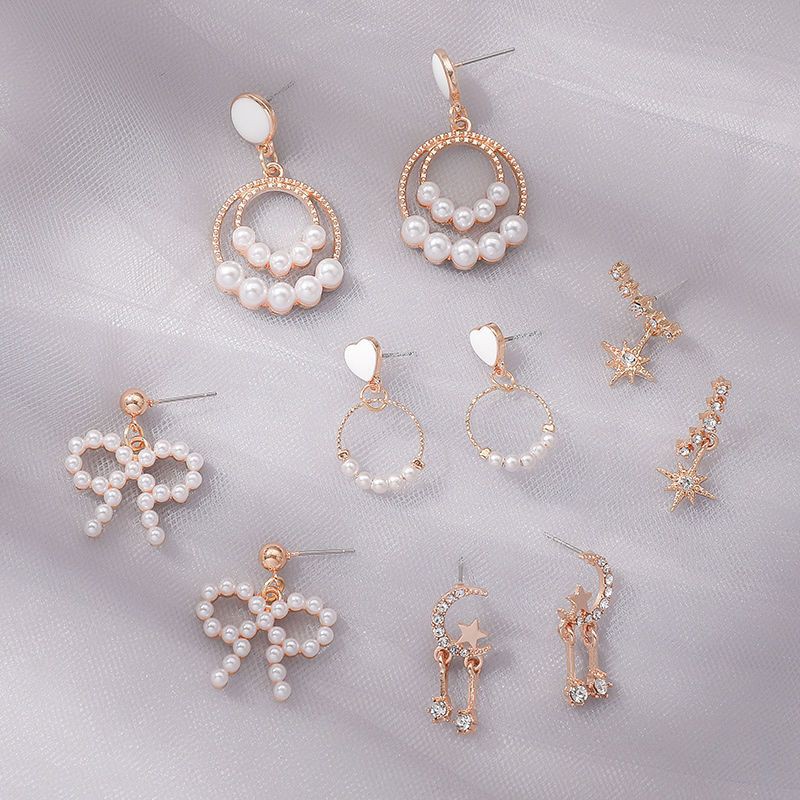 Set 5 đôi hoa tai tiểu thư cho phái nữ