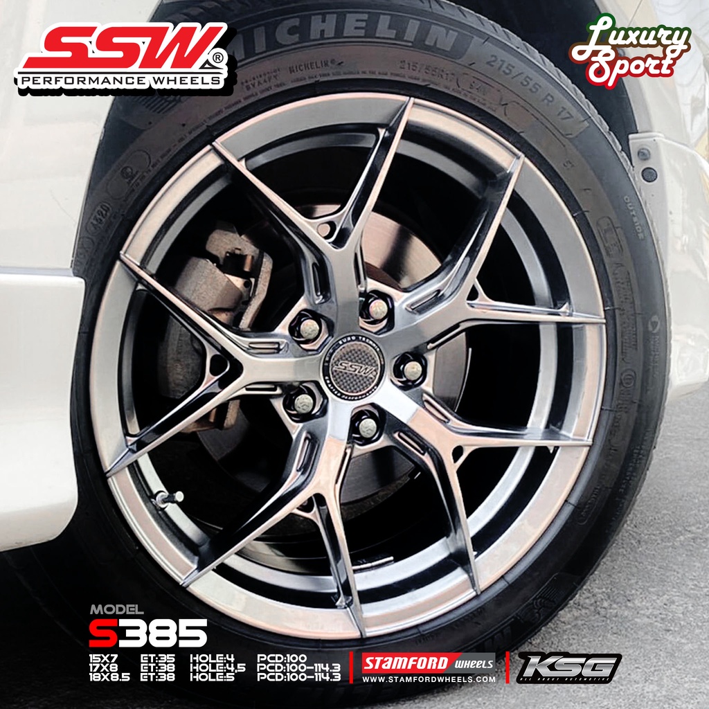 Mâm độ Mazda 3 R18 5x114,3 SSW Thái Lan  S385