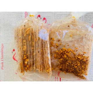Bánh Tráng Vuông Trộn Muối Đen Tỏi Ngon